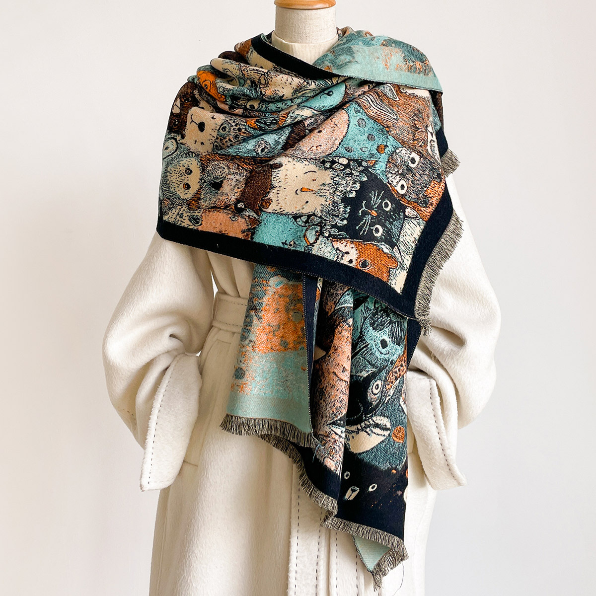Женский шарф из искусственного – обзор и цена Cashmere Pashmina Wrap