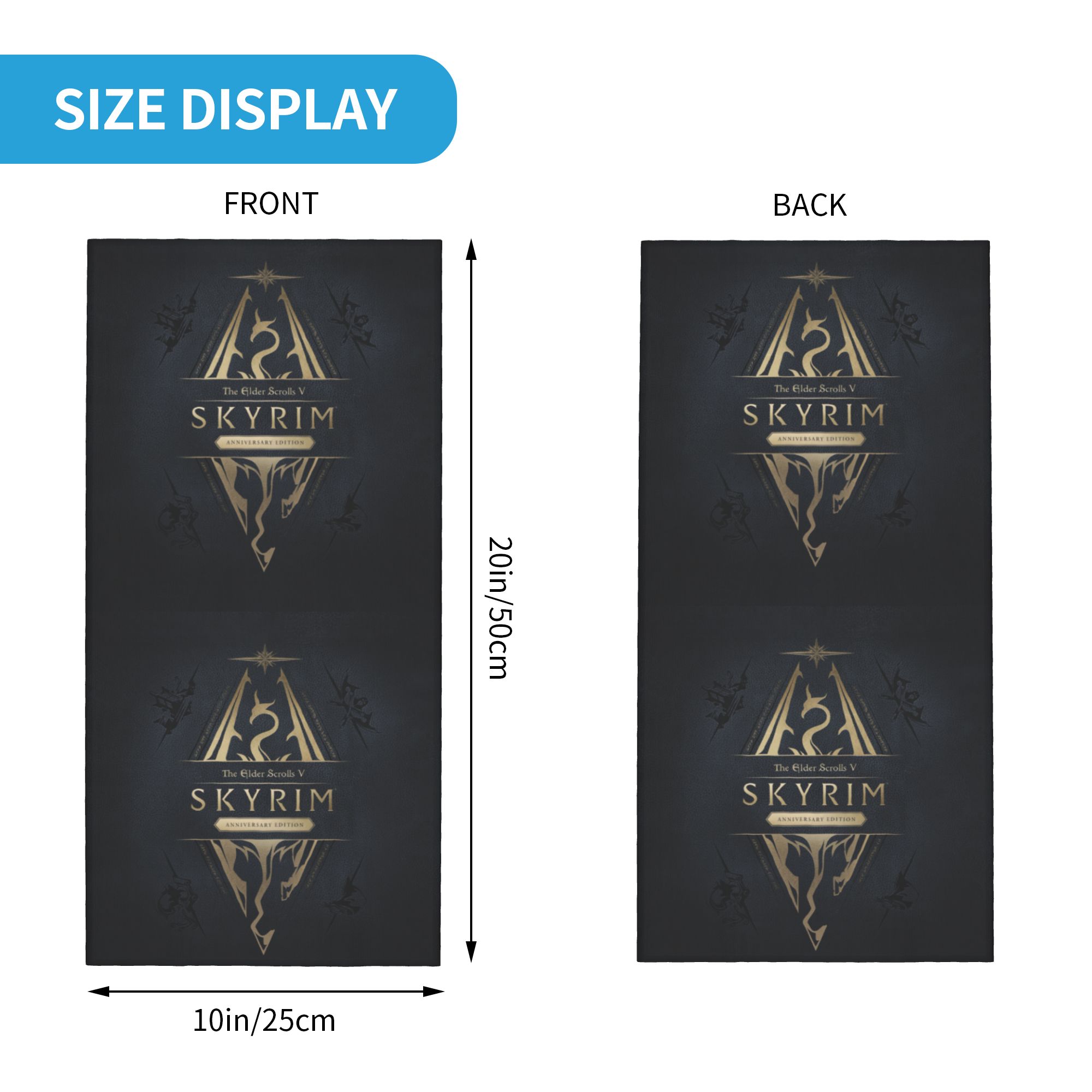 Бандана с логотипом Skyrim на  – обзор и цена Neck Gaiter Fleece
