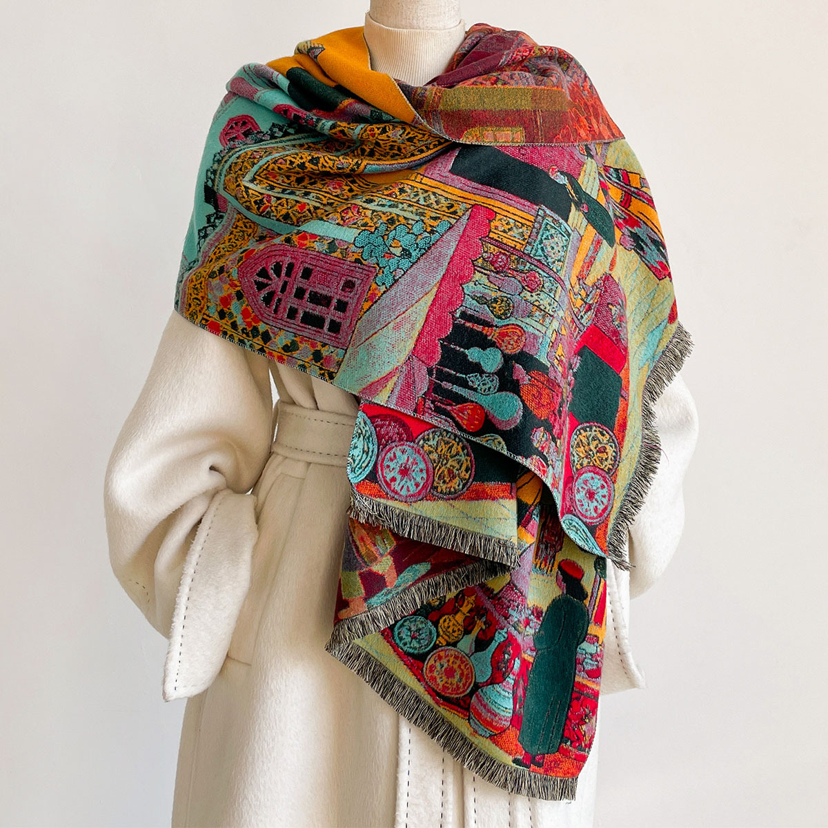 Женский шарф из искусственного – обзор и цена Cashmere Pashmina Wrap