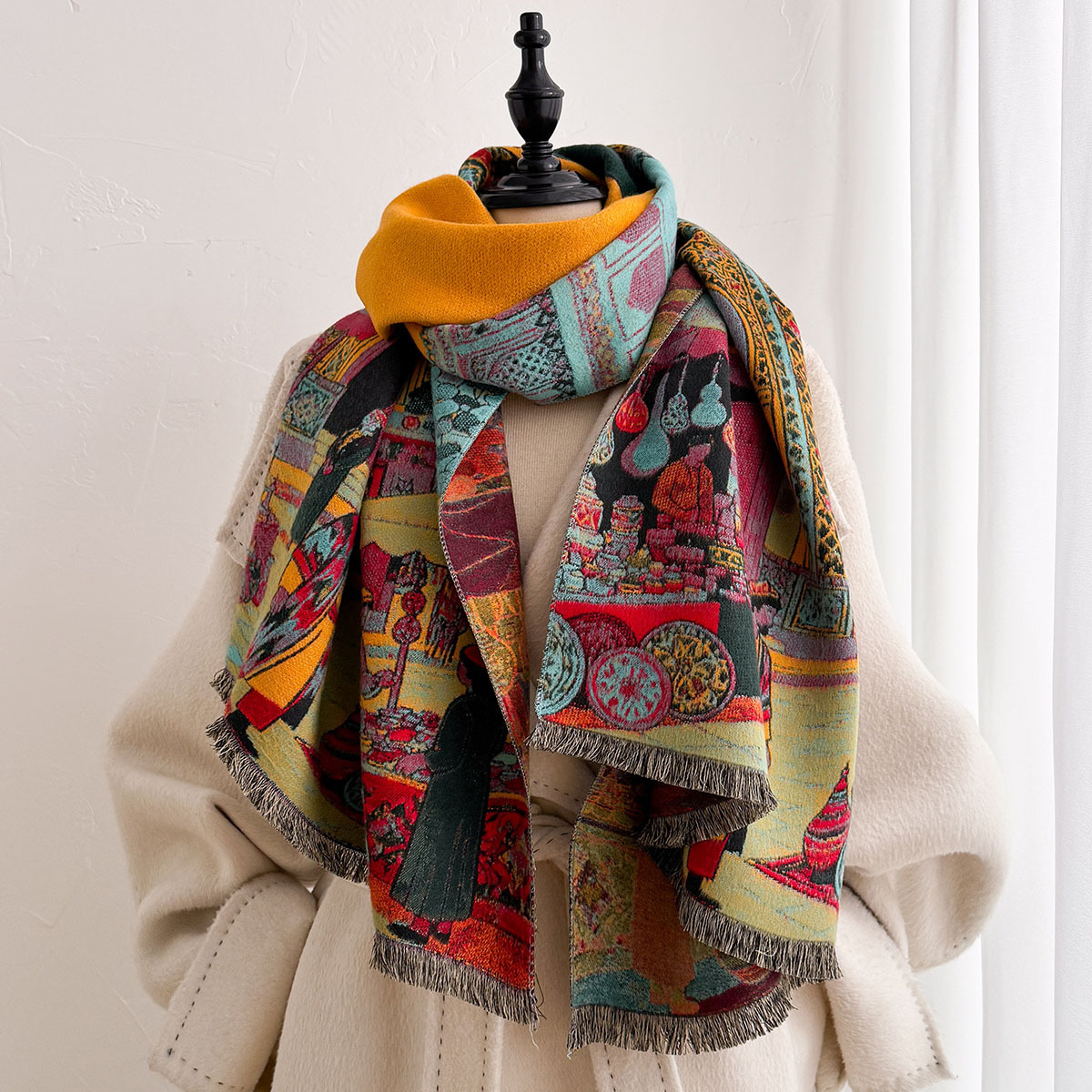 Женский шарф из искусственного – обзор и цена Cashmere Pashmina Wrap