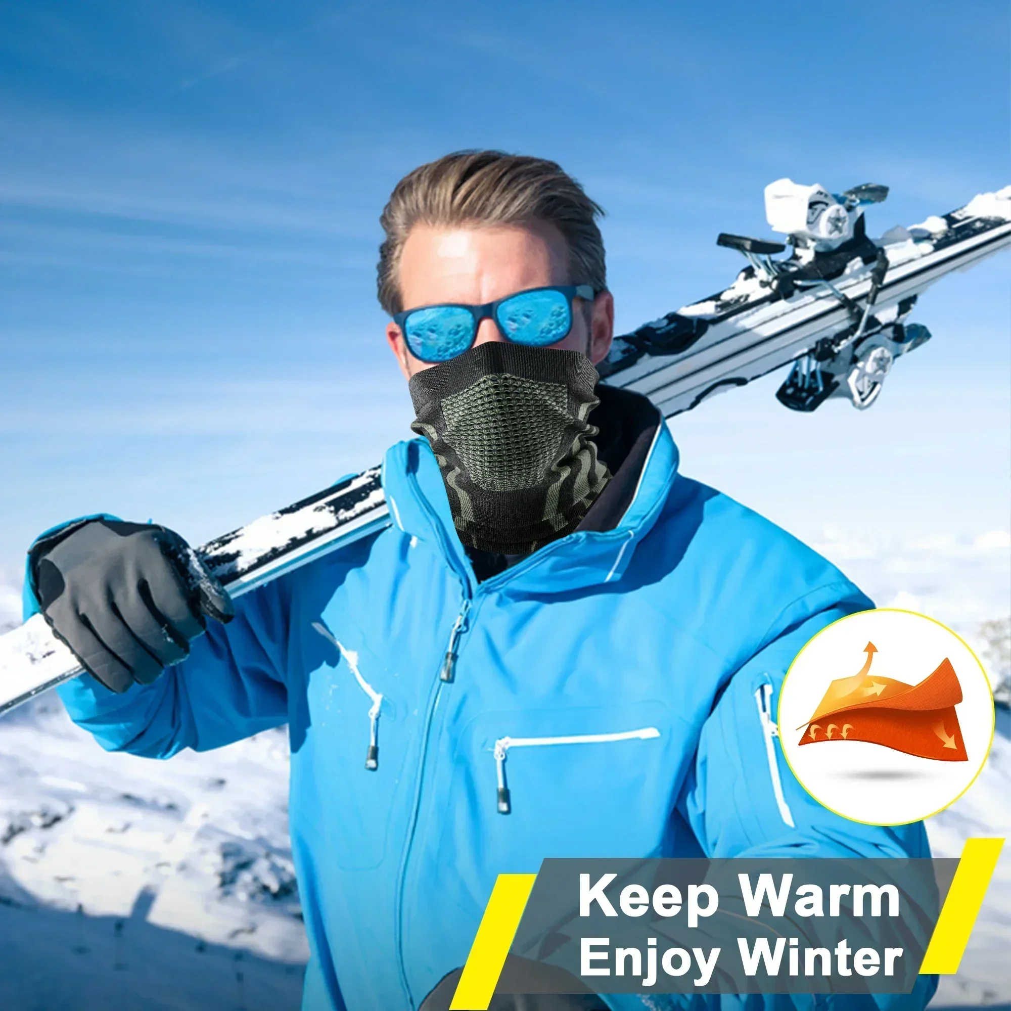 Зимняя мягкая бандана-кольцо,  – обзор и цена Neck Gaiter Fleece